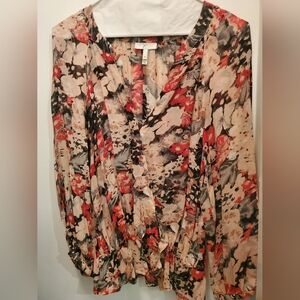 Joie Floral Silk Blouse (M)